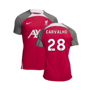 2023-2024 Liverpool Dri-Fit Strike Training Shirt (Red) (Carvalho 28)