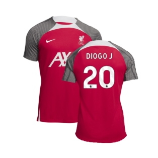 2023-2024 Liverpool Dri-Fit Strike Training Shirt (Red) (Diogo J 20)