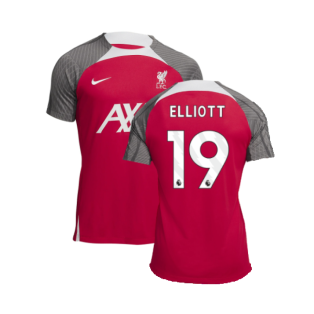 2023-2024 Liverpool Dri-Fit Strike Training Shirt (Red) (Elliott 19)