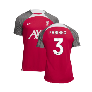 2023-2024 Liverpool Dri-Fit Strike Training Shirt (Red) (Fabinho 3)