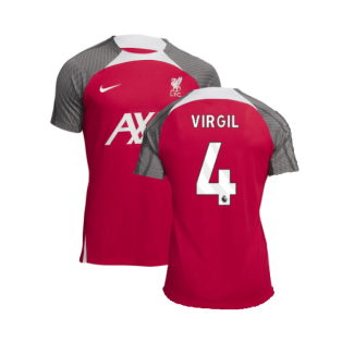 2023-2024 Liverpool Dri-Fit Strike Training Shirt (Red) (Virgil 4)