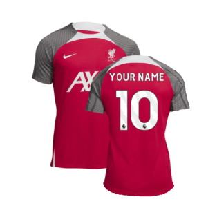2023-2024 Liverpool Dri-Fit Strike Training Shirt (Red) (Your Name)