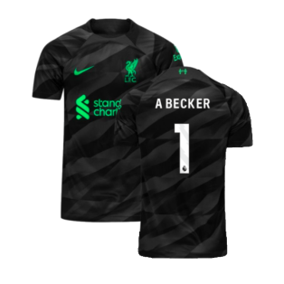 2023-2024 Liverpool Goalkeeper Home Shirt (Black) (A Becker 1)