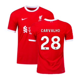 2023-2024 Liverpool Home Dri-Fit ADV Match Shirt (Carvalho 28)