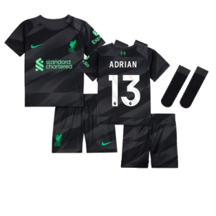 2023-2024 Liverpool Home Goalkeeper Infant Baby Kit (Adrian 13)