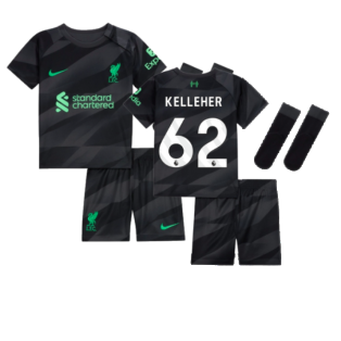 2023-2024 Liverpool Home Goalkeeper Infant Baby Kit (Kelleher 62)