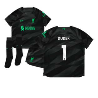 2023-2024 Liverpool Home Goalkeeper Mini Kit (Dudek 1)