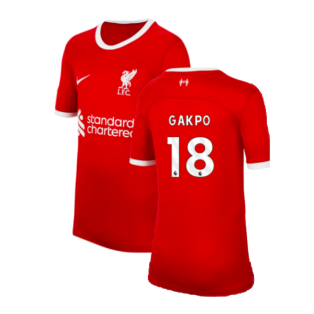 2023-2024 Liverpool Home Shirt (Kids) (Gakpo 18)