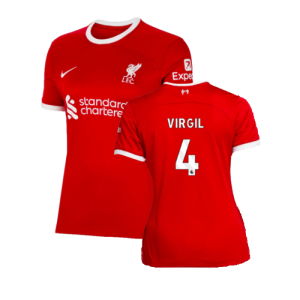 2023-2024 Liverpool Home Shirt (Ladies) (Virgil 4)