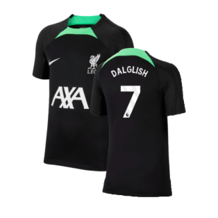2023-2024 Liverpool Strike Dri-Fit Training Shirt (Black) (Dalglish 7)