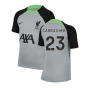 2023-2024 Liverpool Strike Dri-Fit Training Shirt (Grey) - Kids (Carragher 23)
