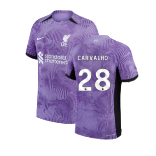 2023-2024 Liverpool Third Authentic Match Shirt (Carvalho 28)