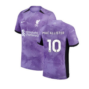 2023-2024 Liverpool Third Authentic Match Shirt (Mac Allister 10)