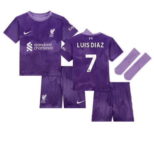 2023-2024 Liverpool Third Baby Kit (Luis Diaz 7)