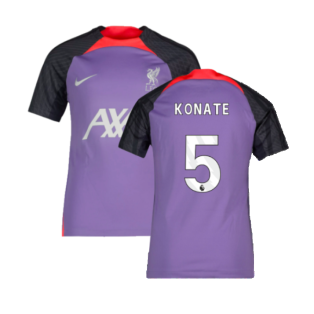 2023-2024 Liverpool Training Shirt (Space Purple) - Kids (Konate 5)