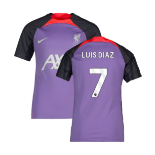 2023-2024 Liverpool Training Shirt (Space Purple) (Luis Diaz 7)