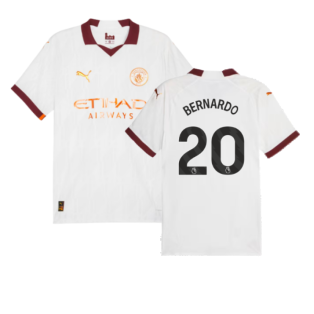 2023-2024 Man City Authentic Away Shirt (BERNARDO 20)