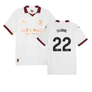 2023-2024 Man City Authentic Away Shirt (DUNNE 22)