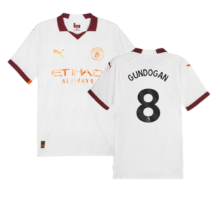 2023-2024 Man City Authentic Away Shirt (GUNDOGAN 8)