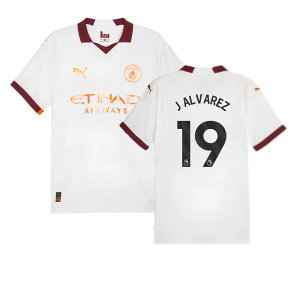 2023-2024 Man City Authentic Away Shirt (J ALVAREZ 19)