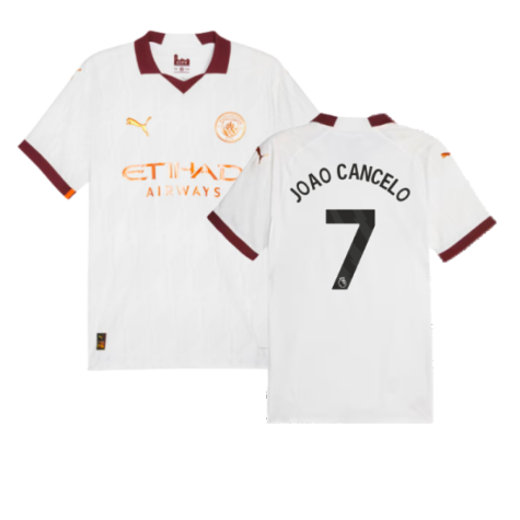 2023-2024 Man City Authentic Away Shirt (JOAO CANCELO 7)