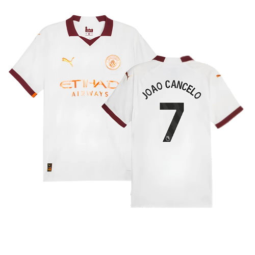 2023-2024 Man City Authentic Away Shirt (JOAO CANCELO 7)