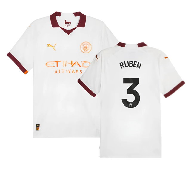 2023-2024 Man City Authentic Away Shirt (RUBEN 3)