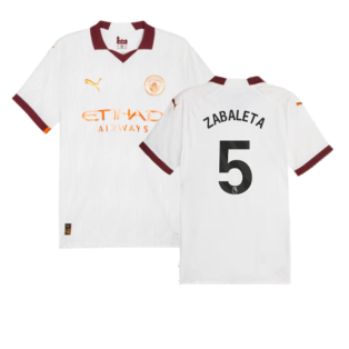 2023-2024 Man City Authentic Away Shirt (ZABALETA 5)