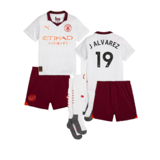 2023-2024 Man City Away Mini Kit (J ALVAREZ 19)