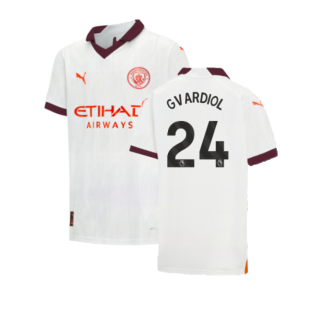 2023-2024 Man City Away Shirt (Kids) (Gvardiol 24)