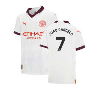 2023-2024 Man City Away Shirt (Kids) (JOAO CANCELO 7)