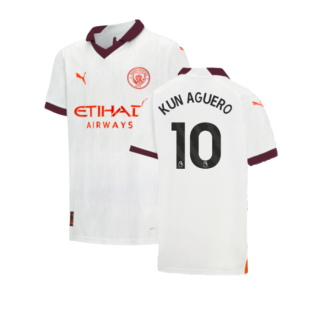 2023-2024 Man City Away Shirt (Kids) (KUN AGUERO 10)