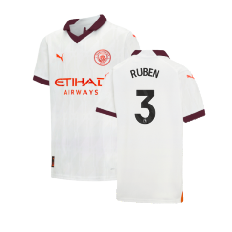 2023-2024 Man City Away Shirt (Kids) (RUBEN 3)
