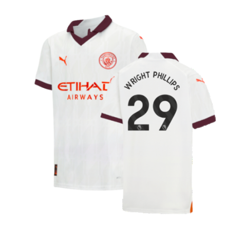 2023-2024 Man City Away Shirt (Kids) (WRIGHT PHILLIPS 29)