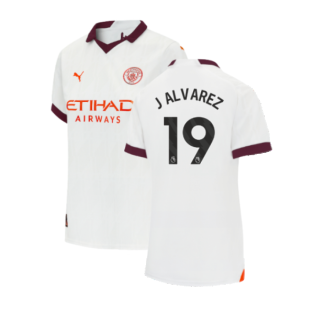 2023-2024 Man City Away Shirt (Ladies) (J ALVAREZ 19)