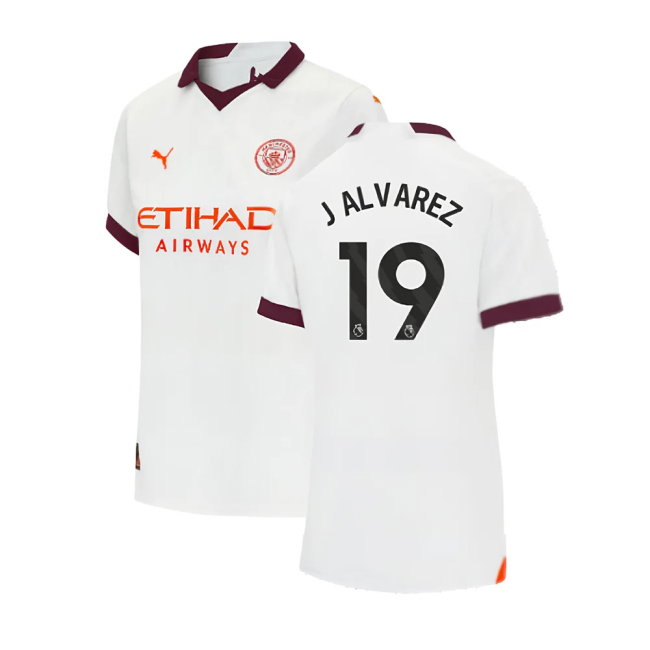 2023-2024 Man City Away Shirt (Ladies) (J ALVAREZ 19)