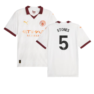 2023-2024 Man City Away Shirt (STONES 5)