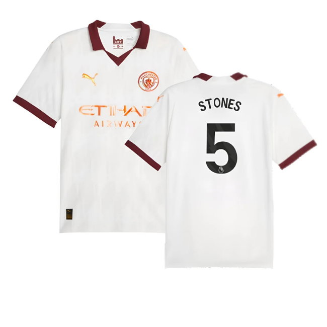 2023-2024 Man City Away Shirt (STONES 5)