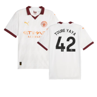 2023-2024 Man City Away Shirt (TOURE YAYA 42)