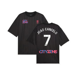 2023-2024 Man City FtblNrgy Jersey (Black) (JOAO CANCELO 7)