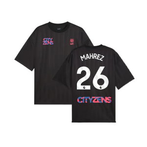 2023-2024 Man City FtblNrgy Jersey (Black) (MAHREZ 26)