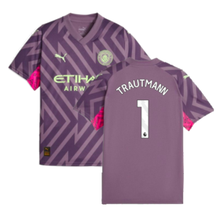 2023-2024 Man City Goalkeeper Shirt (Purple Charcoal) - Kids (Trautmann 1)