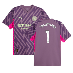 2023-2024 Man City Goalkeeper Shirt (Purple Charcoal) (Trautmann 1)
