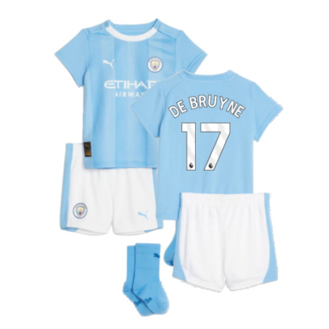 2023-2024 Man City Home Baby Kit (DE BRUYNE 17)