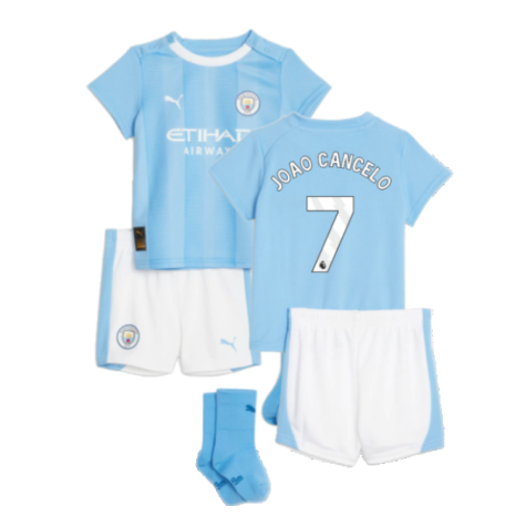 2023-2024 Man City Home Baby Kit (JOAO CANCELO 7)