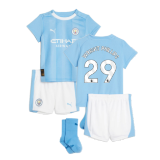 2023-2024 Man City Home Baby Kit (WRIGHT PHILLIPS 29)
