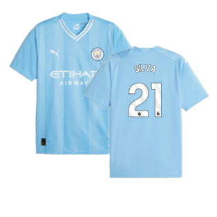 2023-2024 Man City Home Shirt (SILVA 21)