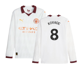 2023-2024 Man City Long Sleeve Away Shirt (Kovacic 8)