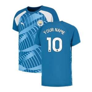 2023-2024 Man City Pre-Match Jersey (Lake Blue) - Kids