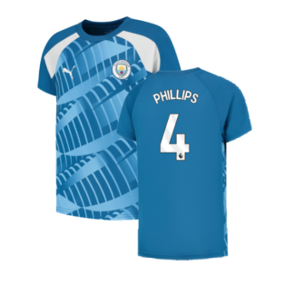2023-2024 Man City Pre-Match Jersey (Lake Blue) (PHILLIPS 4)